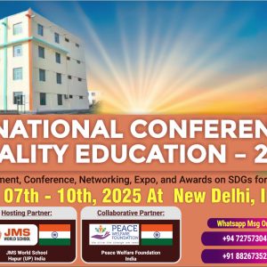 Payment for the International Conference on Quality Education 2025, New Delhi, India (Online Registration)